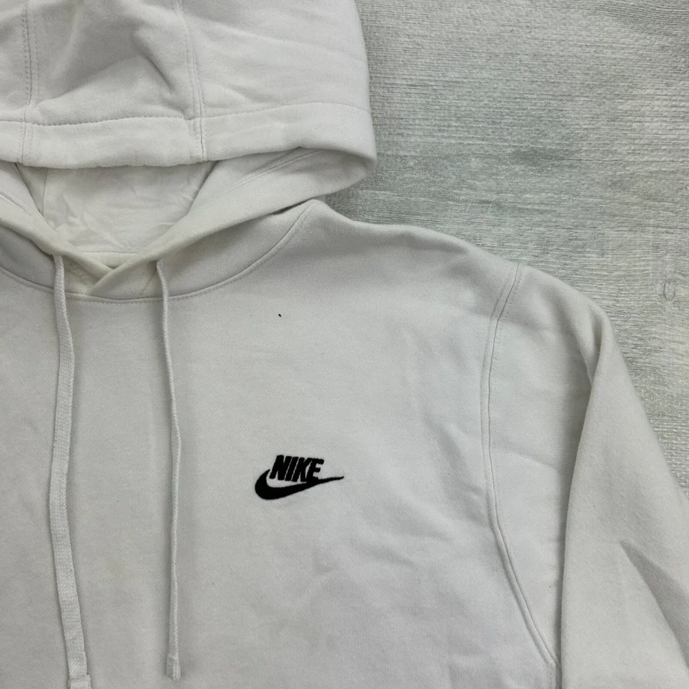 Vintage Y2K Nike Sweatshirt Size Medium White Sportswear Swoosh‎ Hoodie